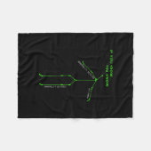Geisterjagd SLS Kamera Stick Man Novelty Spooky Fleecedecke (Vorderseite (Horizontal))