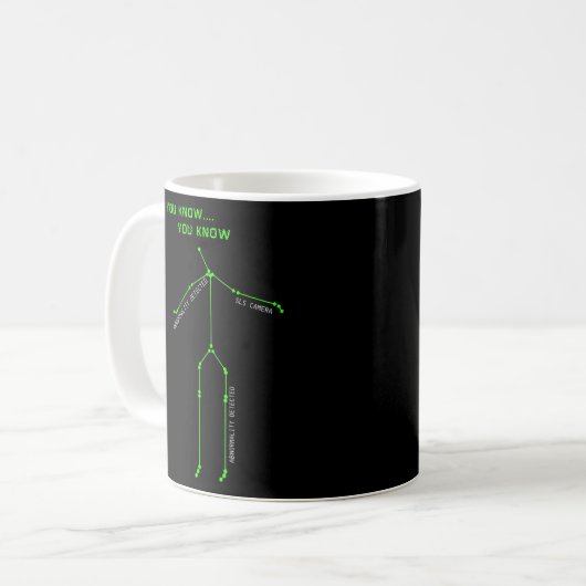 Geisterjagd SLS Kamera Stick Man Novelty Spooky Kaffeetasse (Vorderseite Links)
