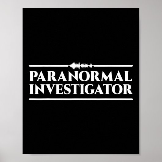 Geisterjagdparanormaler Ermittler Poster (Vorne)