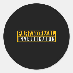 Geisterjagdparanormaler Ermittler Runder Aufkleber