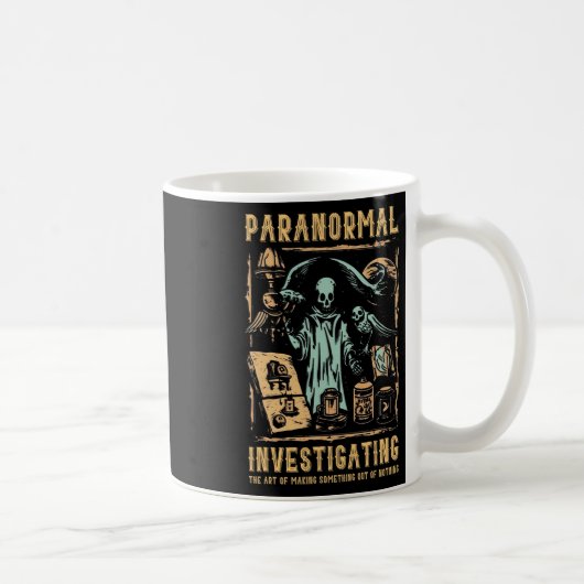 Geisterjagduntersucher Entwurf paranormale Eingäng Kaffeetasse (Rechts)