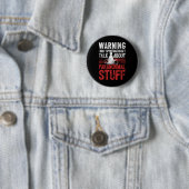 Geisterjagdwarnung paranormaler Ermittler Button (Beispiel)