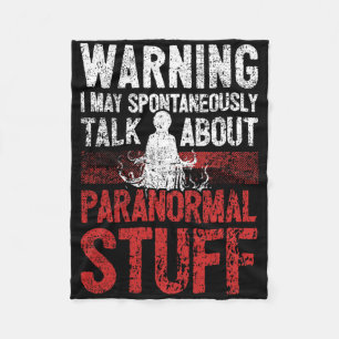 Geisterjagdwarnung paranormaler Ermittler Fleecedecke
