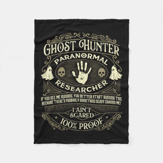 Geisterjäger - Geisterjagd Halloween Paranormal Fleecedecke (Vorderseite)