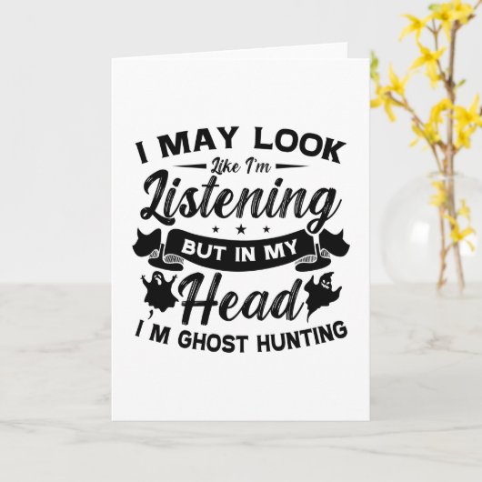 Geisterjäger jagen in meinem Kopf Ich bin Geisterj Karte (Gelbe Blume)