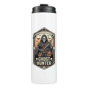 Geisterjäger-Shirt Vintage-Reaper-Halloween-Design Thermosbecher