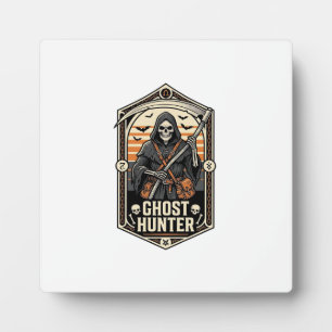 Geisterjäger-Shirt Vintage-Sensenmann Halloween-De Fotoplatte