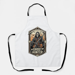 Geisterjäger-Shirt Vintage Sensenmann Halloween-De Schürze
