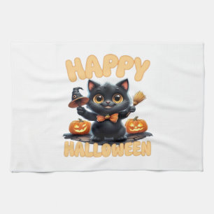 Geisterkatze Tee, Halloween-Shirt, Gruselig Süß, U Geschirrtuch