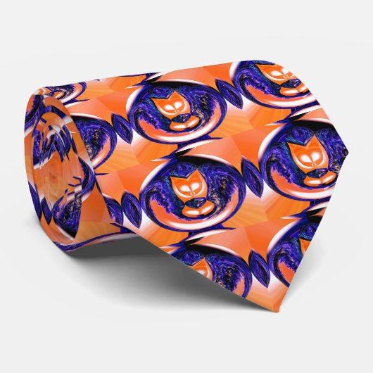 Geisterkatzen Krawatte (Gerollt)