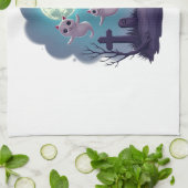 Geisterkatzen-Parade Geschirrtuch (Gefaltet)