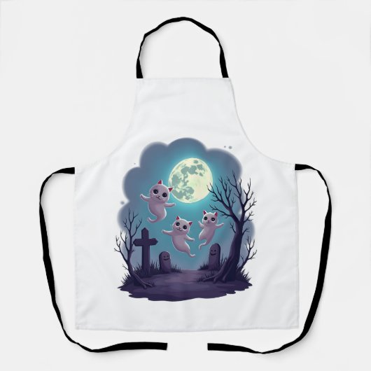 Geisterkatzen-Parade Schürze (Vorderseite)