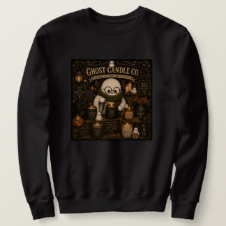 Geisterkerzenunternehmen Vintage Halloween Schwarz Sweatshirt