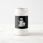 Geisterkrankenschwester Halloween Bierglas (Mittel)