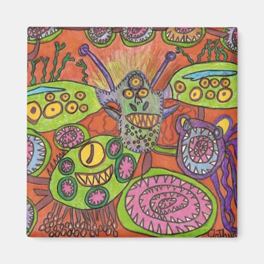 Geisterkreatur Magnet (Vorne)