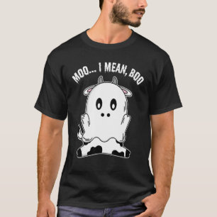 Geisterkuh Muh Ich meine Boo Kürbis Halloween Farm T-Shirt