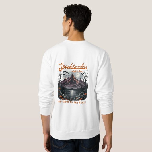 "Geistermodus: Spooktakuläre Nächte warten" Sweatshirt (Schwarz voll)