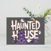 Geisternacht Einladung (Stehend Vorderseite)