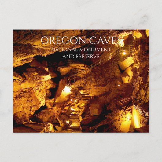 Geisterraum, Höhlenformationen, Oregon-Höhlen Postkarte (Vorderseite)