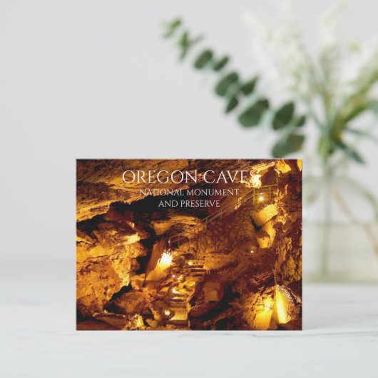 Geisterraum, Höhlenformationen, Oregon-Höhlen Postkarte (Stehend Vorderseite)