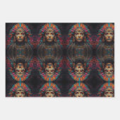 Geisterrealms - Mystische, native amerikanische Fa Geschenkpapier Set (Vorderseite 3)