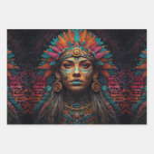 Geisterrealms - Mystische, native amerikanische Fa Geschenkpapier Set (Vorderseite 2)