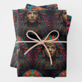 Geisterrealms - Mystische, native amerikanische Fa Geschenkpapier Set (Beispiel)