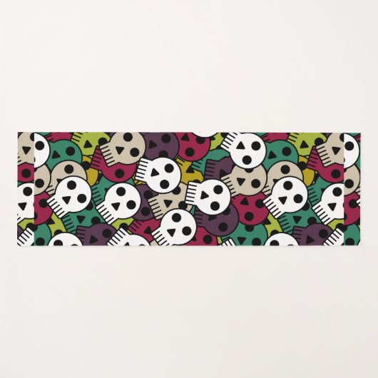 Geisterschädel Yogamatte (Vorderseite (Horizontal))