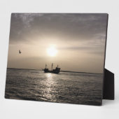 Geisterschiff bei Sunset Canvas Print Fotoplatte (Seite)