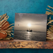 Geisterschiff bei Sunset Canvas Print Fotoplatte (Seite)