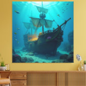 Geisterschiff der Piraten   Leinwanddruck (Insitu (Wohnzimmer))