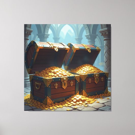 Geisterschiff der Piraten   Leinwanddruck (Vorderseite)