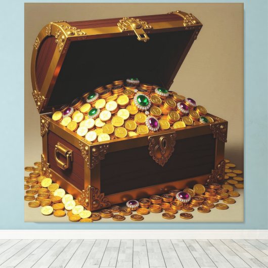 Geisterschiff der Piraten Leinwanddruck (Insitu (Holzboden))