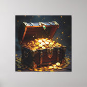 Geisterschiff der Piraten   Leinwanddruck (Vorderseite)