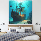 Geisterschiff der Piraten Leinwanddruck (Insitu (Schlafzimmer))