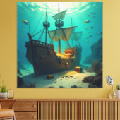 Geisterschiff der Piraten   Leinwanddruck (Insitu (Wohnzimmer))