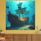 Geisterschiff der Piraten   Leinwanddruck (Insitu (Wohnzimmer))