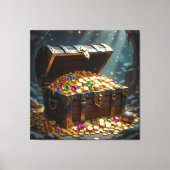 Geisterschiff der Piraten   Leinwanddruck (Vorderseite)