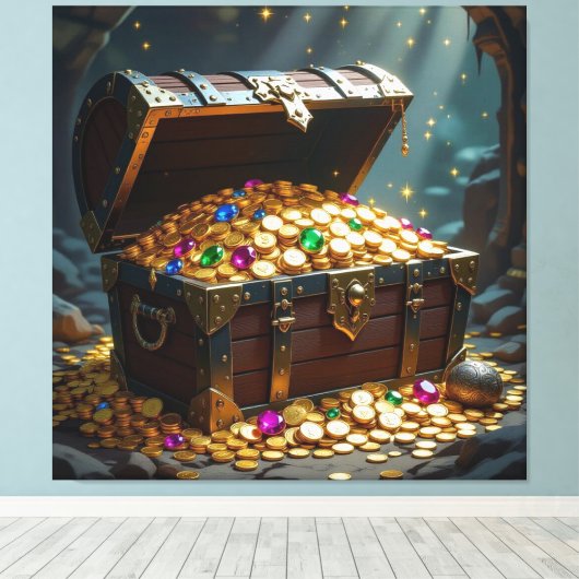 Geisterschiff der Piraten   Leinwanddruck (Insitu (Holzboden))