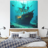 Geisterschiff der Piraten Leinwanddruck (Insitu (Schlafzimmer))