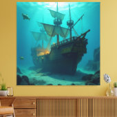 Geisterschiff der Piraten Leinwanddruck (Insitu (Wohnzimmer))