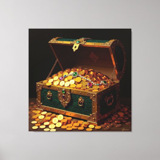 Geisterschiff der Piraten Leinwanddruck (Vorderseite)