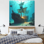 Geisterschiff der Piraten Leinwanddruck (Insitu (Schlafzimmer))