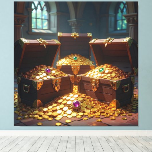 Geisterschiff der Piraten   Leinwanddruck (Insitu (Holzboden))