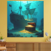 Geisterschiff der Piraten Leinwanddruck (Insitu (Wohnzimmer))