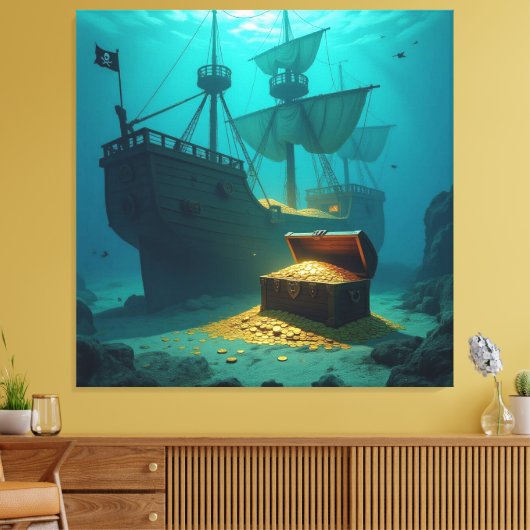 Geisterschiff der Piraten Leinwanddruck (Insitu (Wohnzimmer))