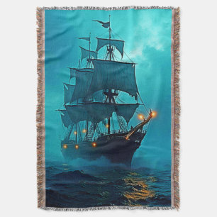Geisterschiff im Sturmgewässer-Design Decke