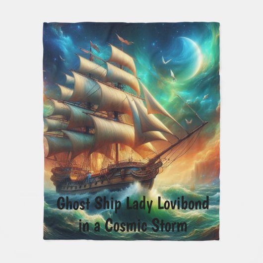 Geisterschiff Lady Lovibond in a Cosmic Storm Fleecedecke (Vorderseite)