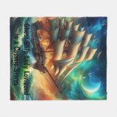 Geisterschiff Lady Lovibond in a Cosmic Storm Fleecedecke (Vorderseite (Horizontal))