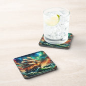 Geisterschiff Lady Lovibond in a Cosmic Storm Getränkeuntersetzer (Rechte Seite)